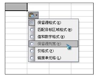 Excel中进行复制保留表格设置好格式的操作方法