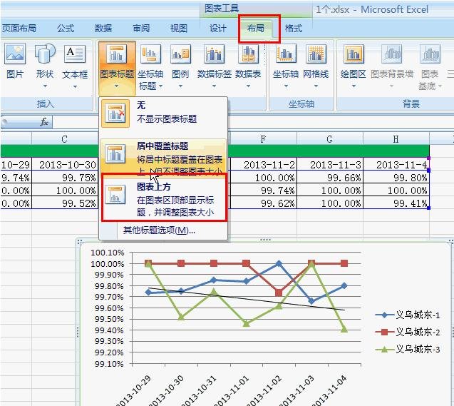 excel2007折线图设置横坐标的教程