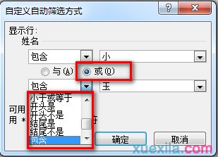 excel表格进行筛选操作的教程