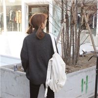 女生背影长发qq头像2017