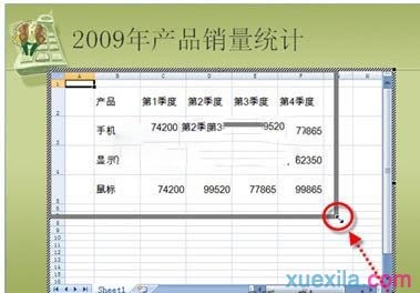 统计幻灯片表格数据的教程图片