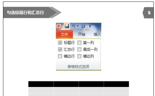 ppt如何设置表格样式